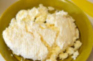 Homemade processed cheese from cottage cheese