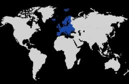 Harta de contur a Europei de Vest
